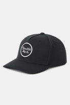 Unisex Wheeler Snapback in the color Black - Front Product View