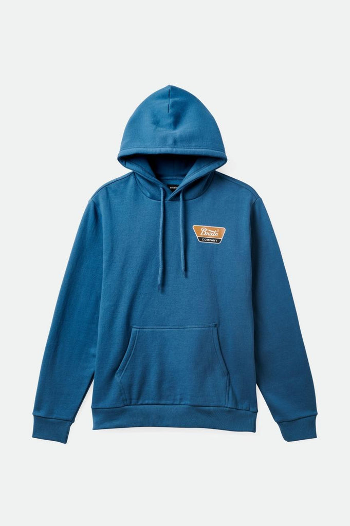 Brixton Linwood Hood - Ocean Blue/Golden Brown