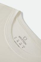 Women's Pinned Slim Crew T-Shirt in the color Off White - Additional Laydown image