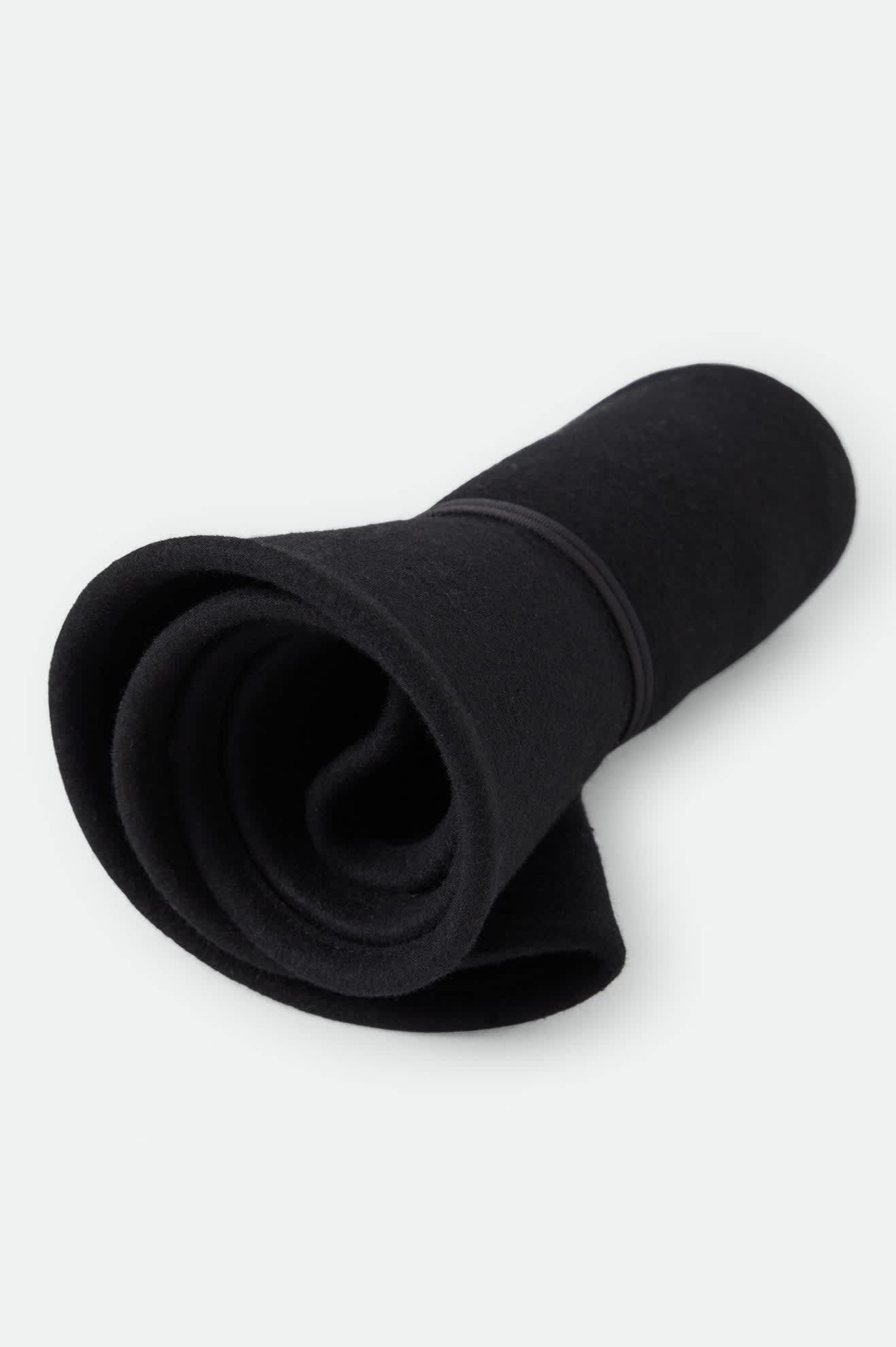 Women's Juniper Packable Hat in the color Black - Additional Laydown image