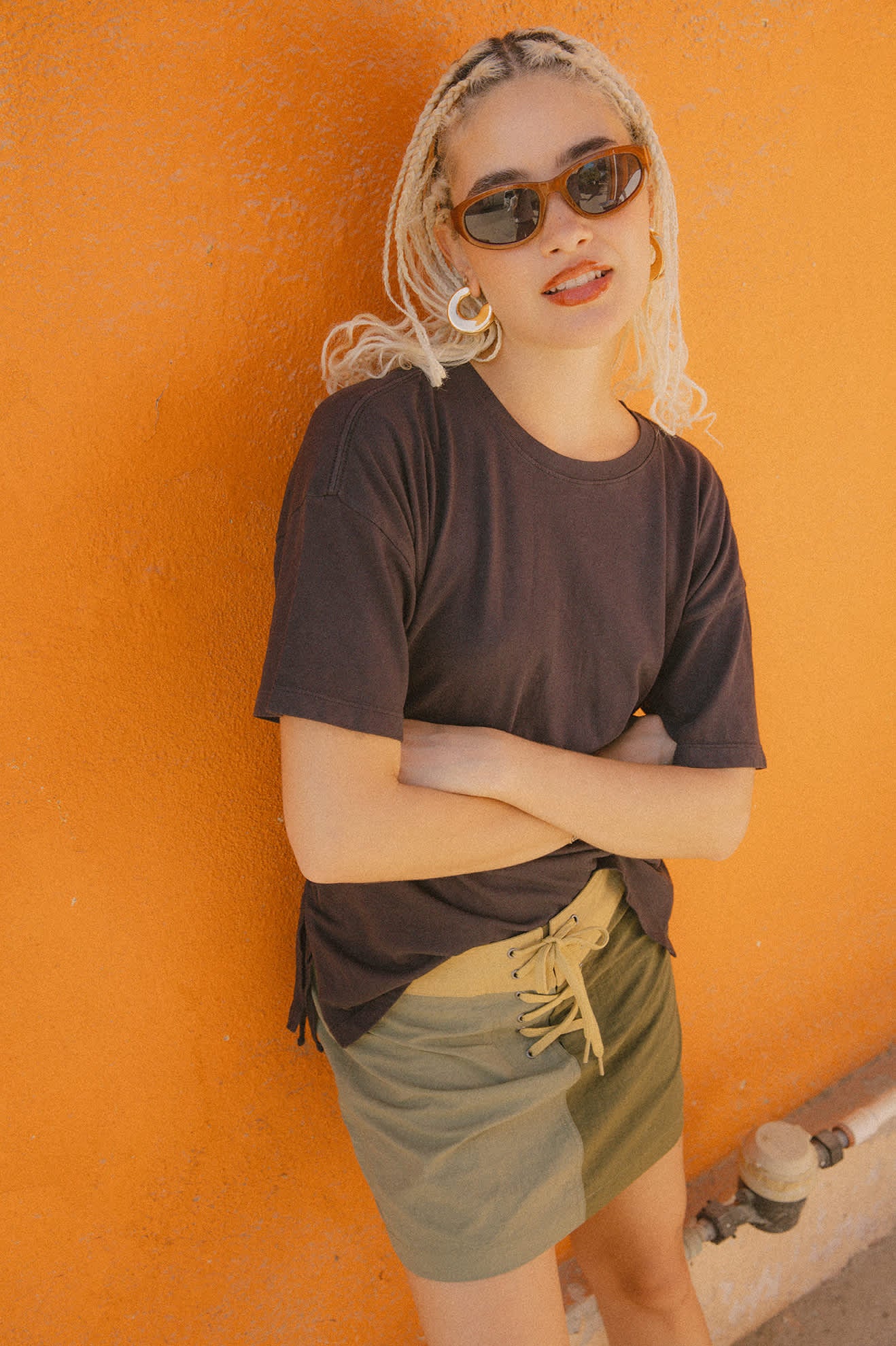 Women's Carefree Organic Garment Dye Cinch T-Shirt in the color Black - Men's Lifestyle image