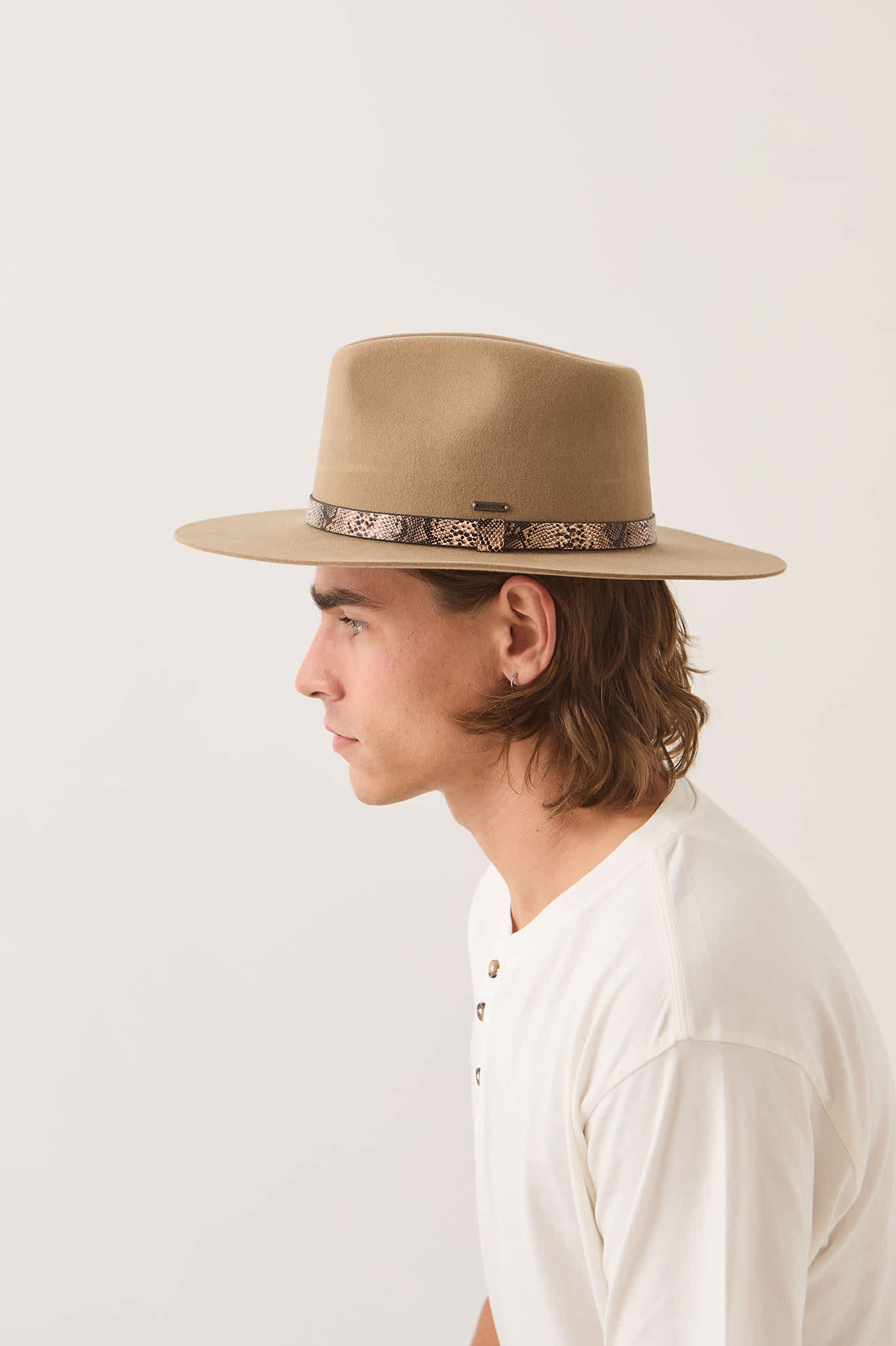 Unisex Sonoran Cowboy Hat in the color Khaki - Men's Side View
