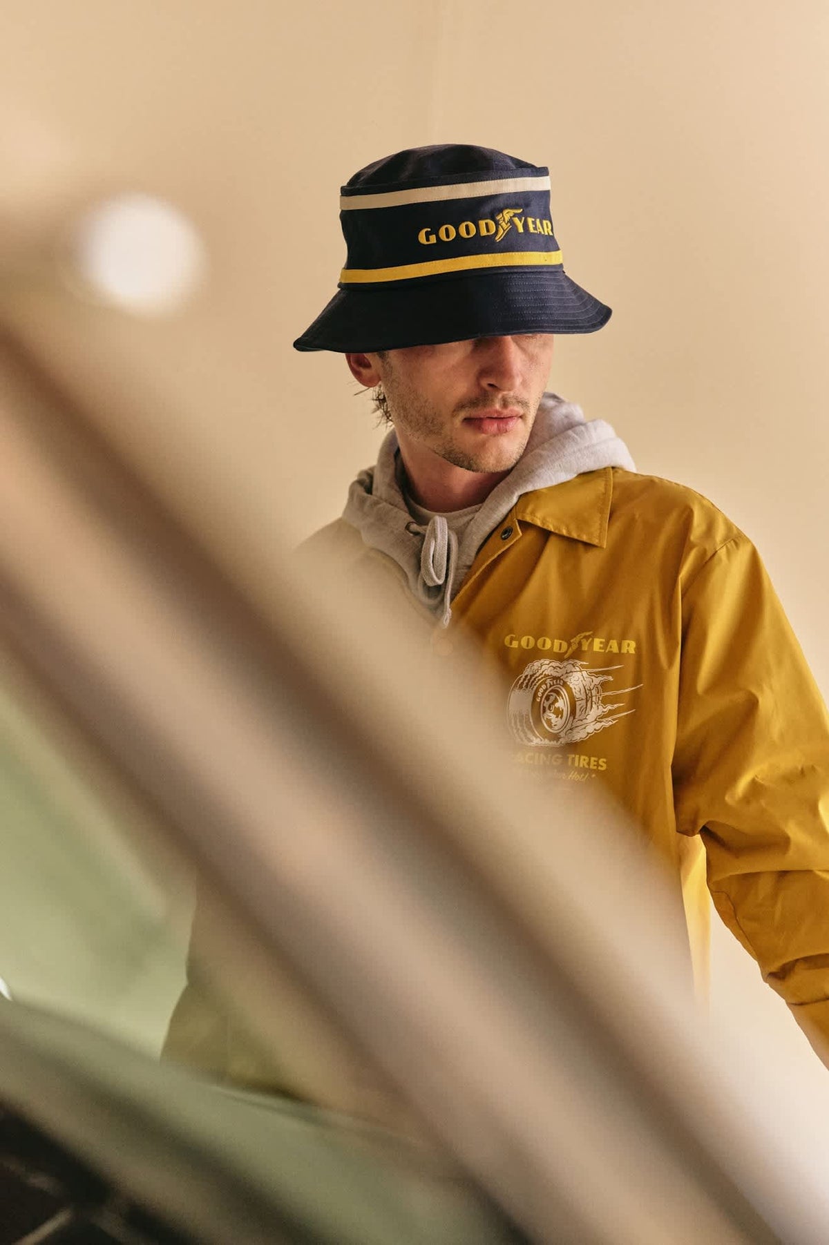 NWOT Free People Gold Tick Tock Bucket Hat Rio Bucket Hat – Allure Novembre main image 2
