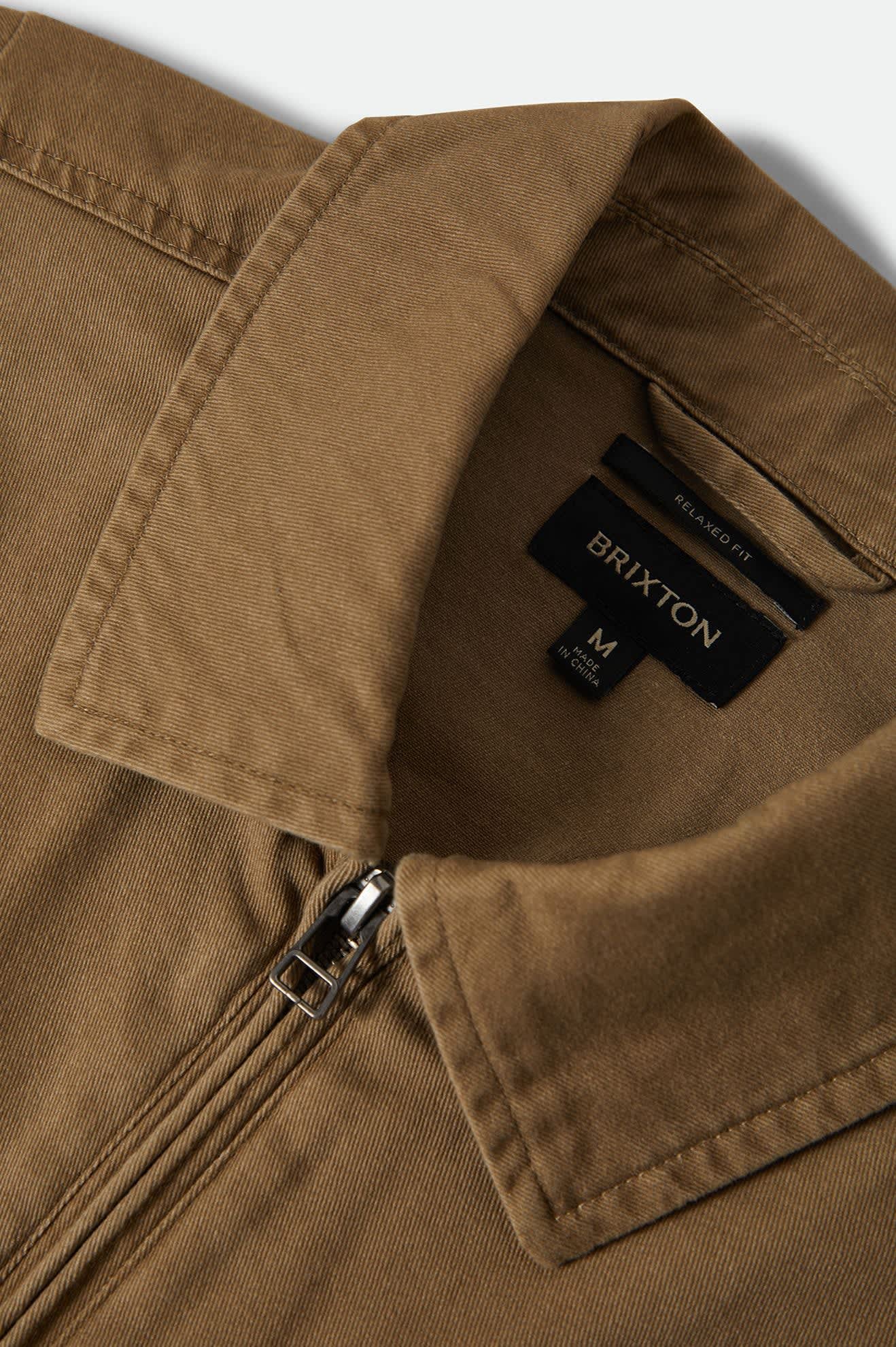 Men's Trademark Lightweight Garage Jacket in the color Washed Khaki - Additional Laydown image