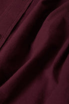 Men's Charter Long Sleeve Shirt in the color Port - Additional Laydown image