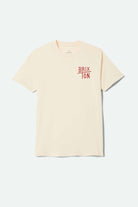 Men's Sledge T-Shirt in the color Cream - Front Product View