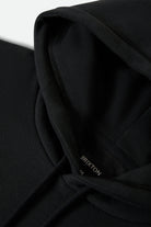 Men's Union Relaxed Hoodie in the color Black - Additional Laydown image