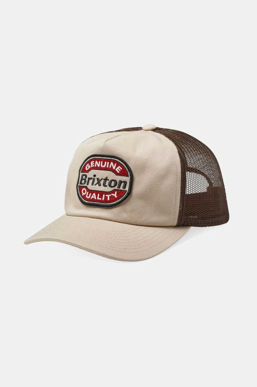 Keaton Netplus Trucker Hat - Sand/Sepia