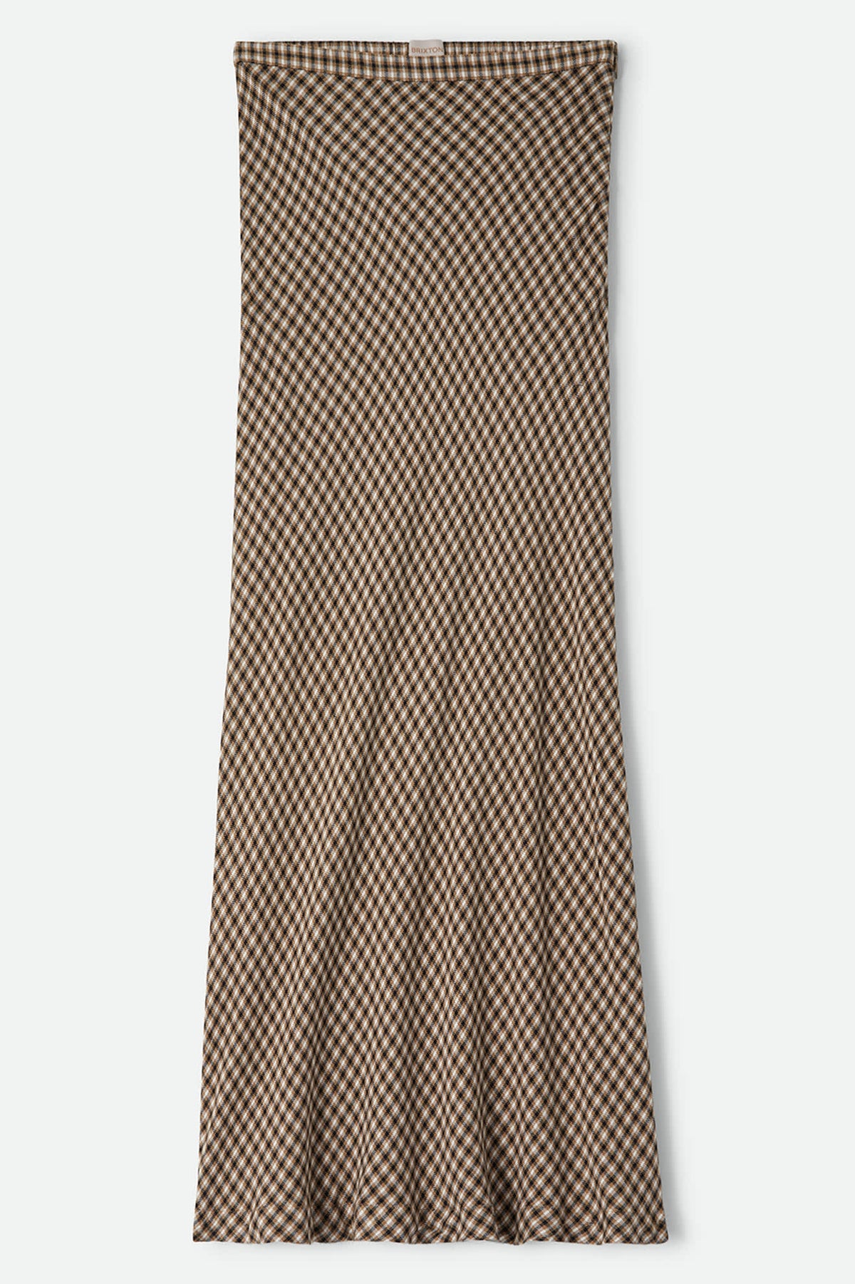 Women's The Molly Silky Skirt in the color Khaki/Off White/Black Micro - Front Product View