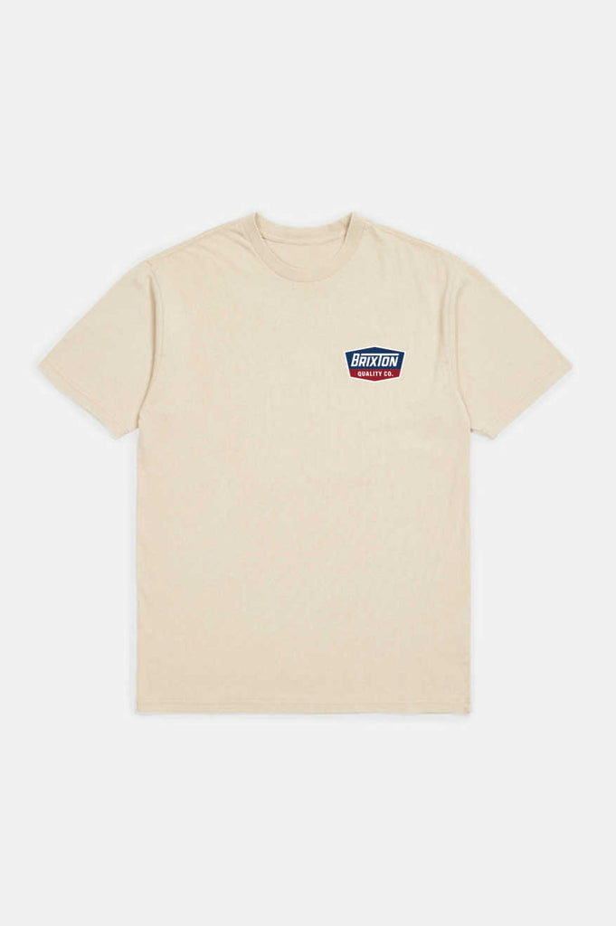 Brixton Regal S/S Standard T-shirt - Cream/Navy