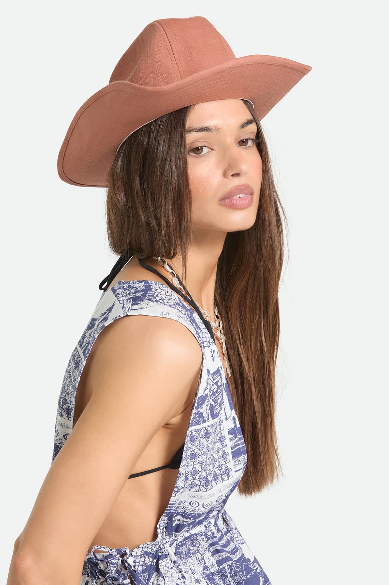 Women's Odessa Cowboy Hat in the color Italian Clay - Women's Front View