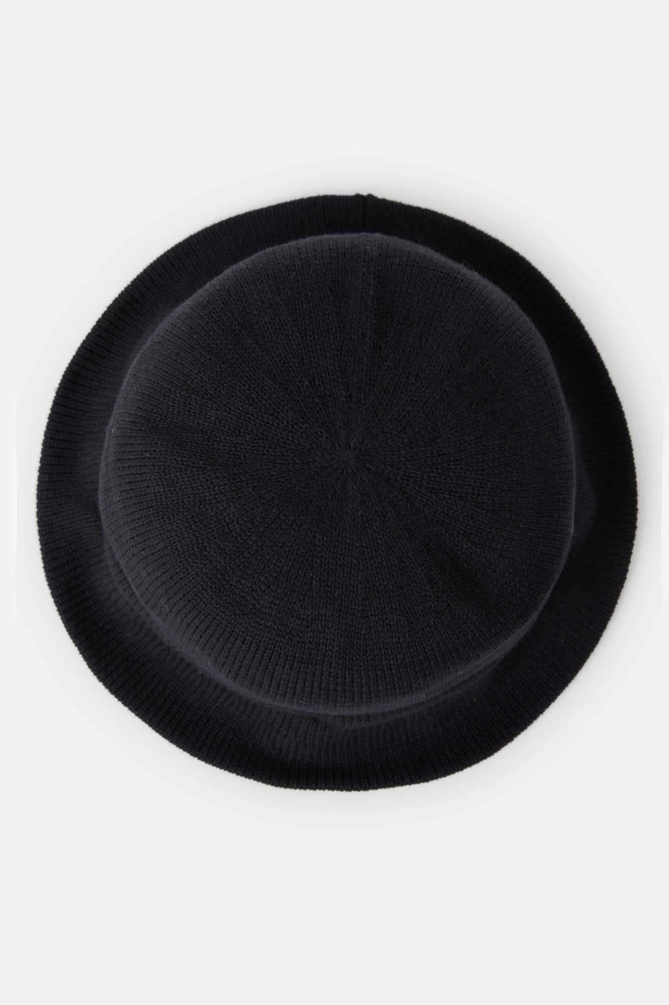 Unisex Redding Knit Packable Hat in the color Black/Black - Additional Laydown image