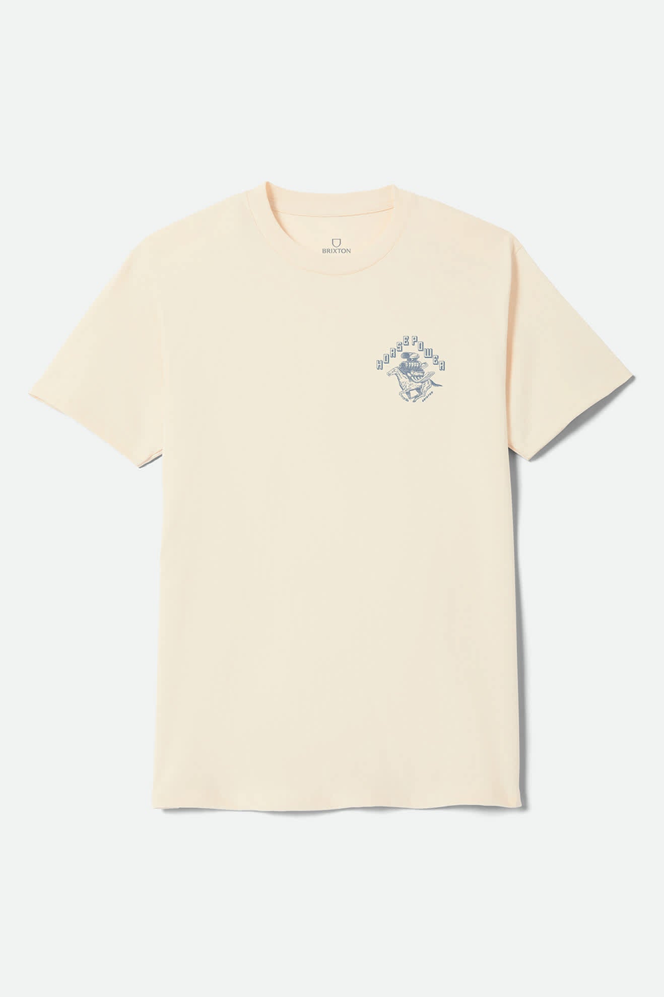 Men's Dusted Standard T-Shirt in the color Cream - Front Product View