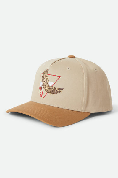 Unisex Opal Netplus Snapback in Sand/Dark Khaki – Brixton