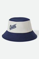Unisex Eldon Packable Bucket Hat in the color Midnight Blue/Off White - Front Product View