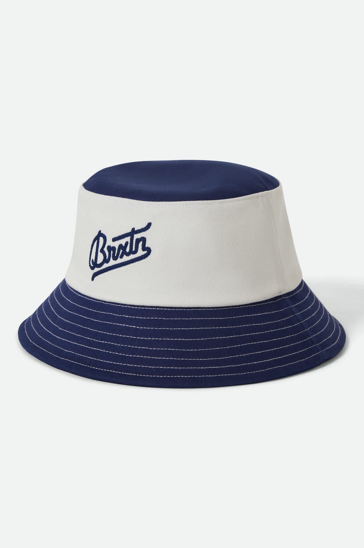 Unisex Eldon Packable Bucket Hat in Midnight Blue/Off White  display picture 3