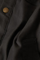 Men's Builders Stretch L/S Overshirt in the color Washed Black - Additional Laydown image