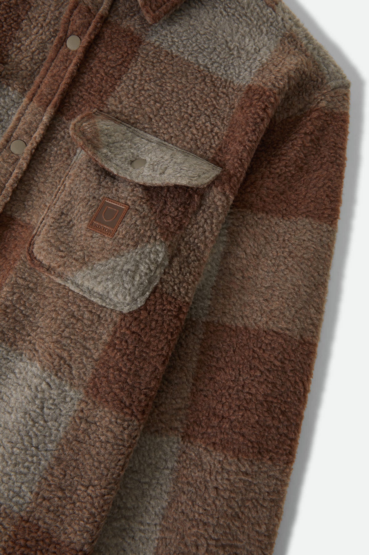 Men's Bowery Arctic Stretch Fleece in the color Pine Brown/Taupe - Additional Laydown image