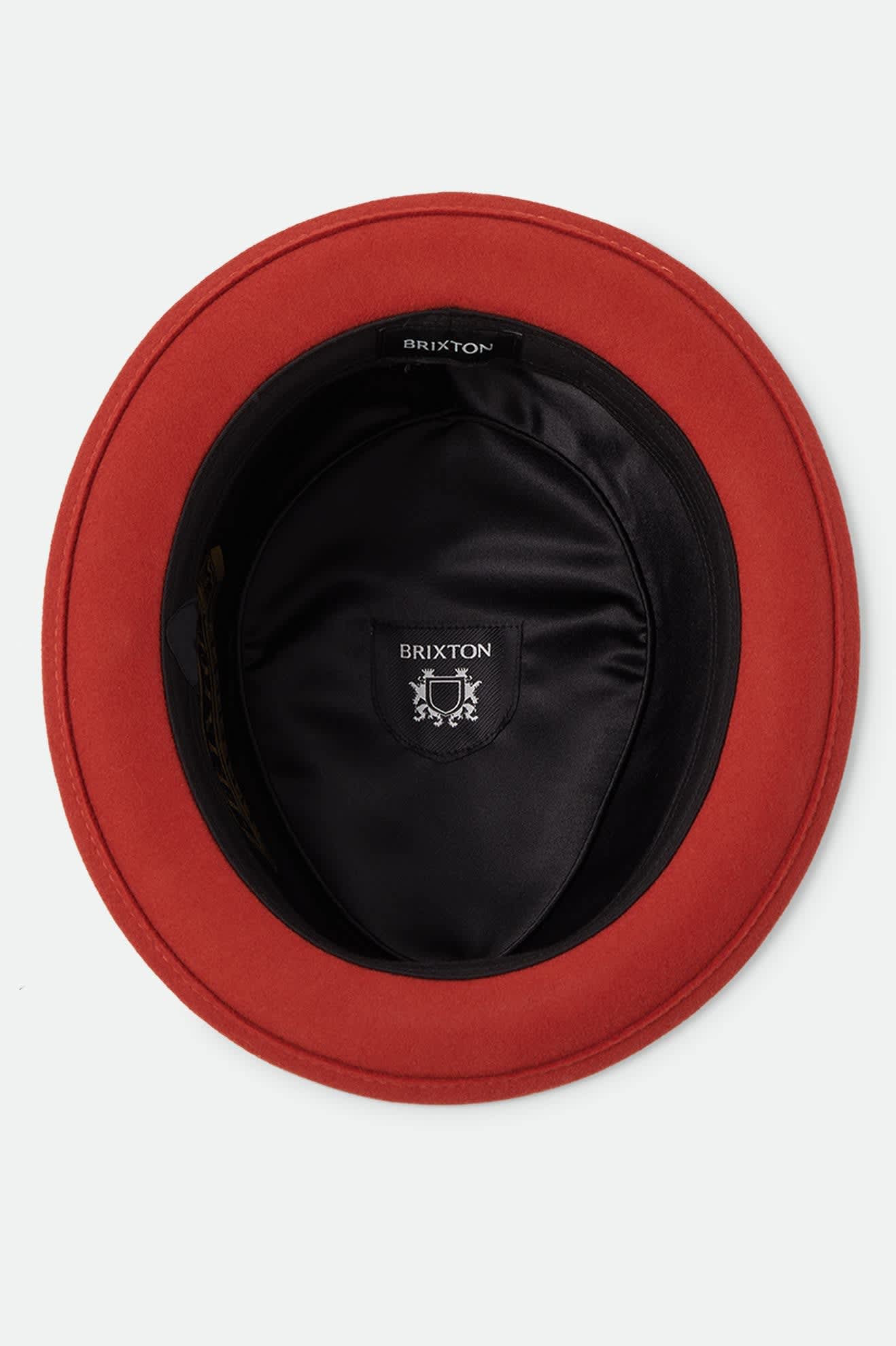 Unisex Stout Pork Pie in the color Red Earth/Wax Paper - Additional Laydown image