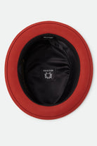 Unisex Stout Pork Pie in the color Red Earth/Wax Paper - Additional Laydown image