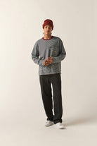 Men's Century Knit Top in the color Ultra Marine Stripe - Additional Fit image