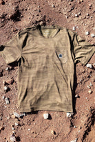 Men's Journey Short Sleeve Pocket T-Shirt in the color Olive Tiger Camo - Additional Laydown image
