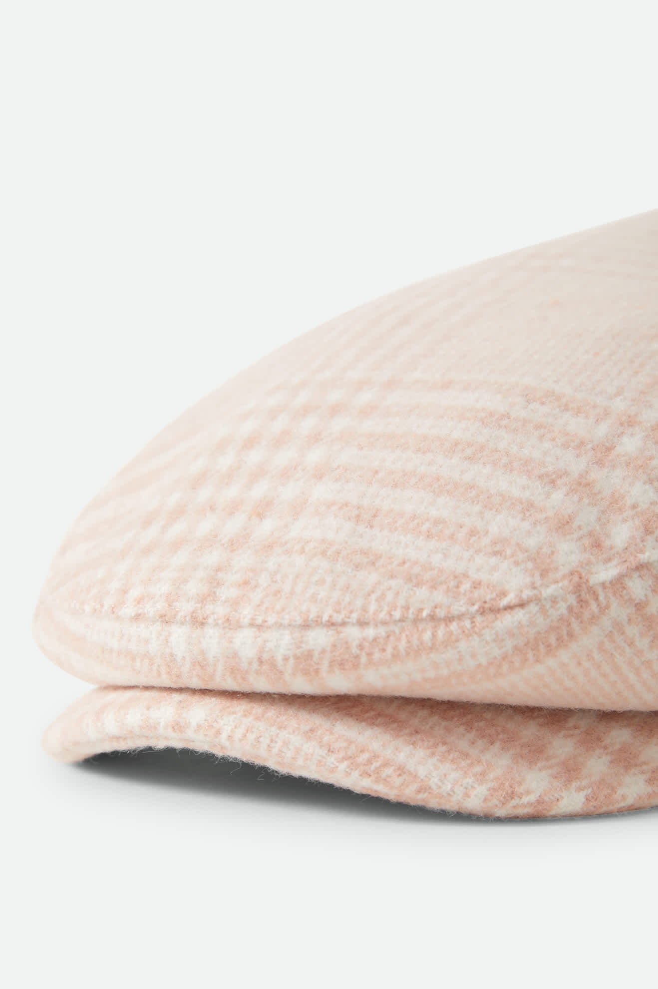 Women's Hooligan Lightweight Flat Cap in the color Soft Pink Houndstooth - Additional Laydown image