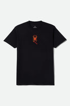 Men's Beasley Short Sleeve Shirt in the color Black - Front Product View