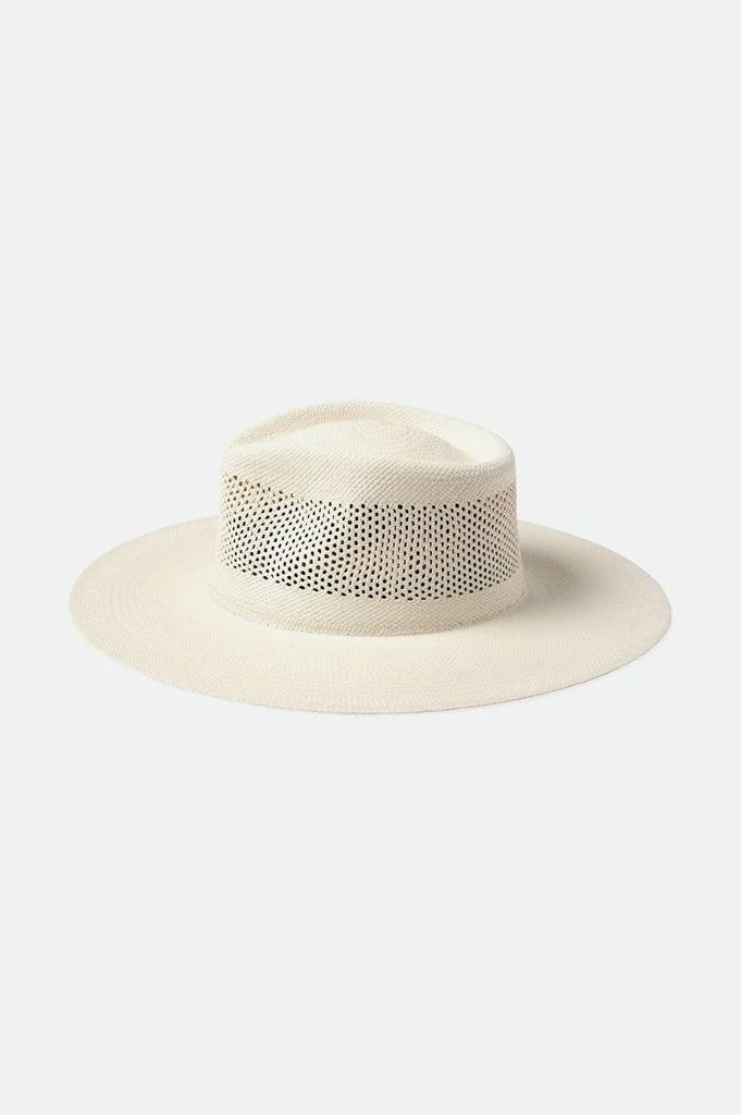 Brixton Jo Panama Straw Rancher Hat - Panama White