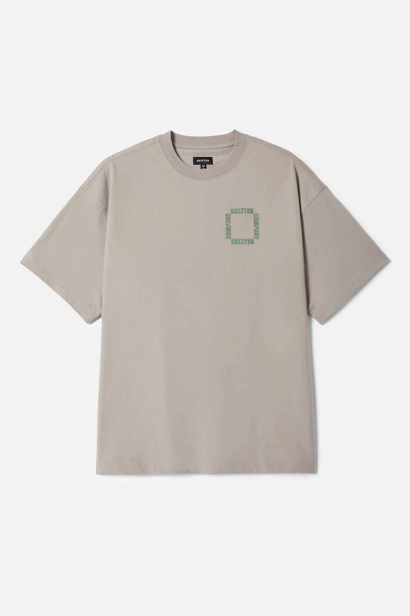 Men's Ursa Short Sleeve Oversized T-Shirt in the color Pebble Stone - Front Product View