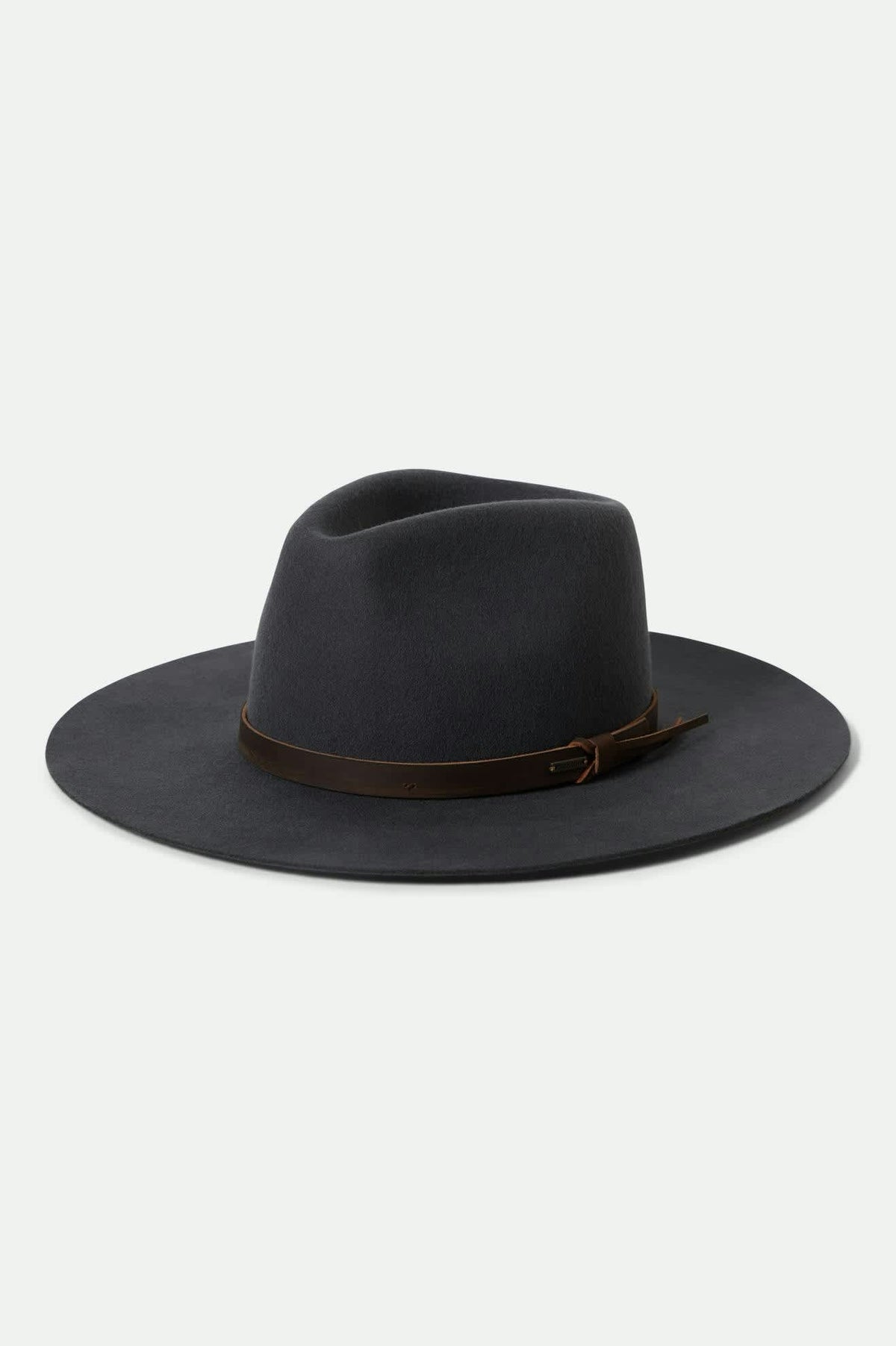 Unisex Hawkins WTHR GUARD™ Cowboy Hat in Asphalt/Brown – Brixton display picture 1