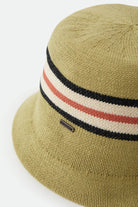 Unisex Redding Knit Packable Hat in the color Green Multi Stripe - Additional Laydown image