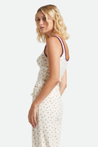 Women's Off Duty A-Tank in the color Floral Pointelle - Women's Side View