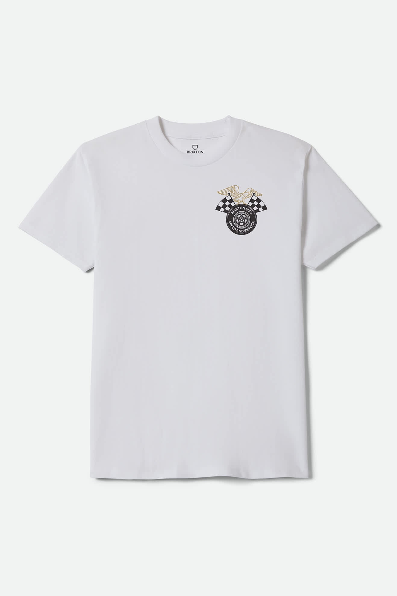 Men's Reamer Standard T-Shirt in the color White - Front Product View