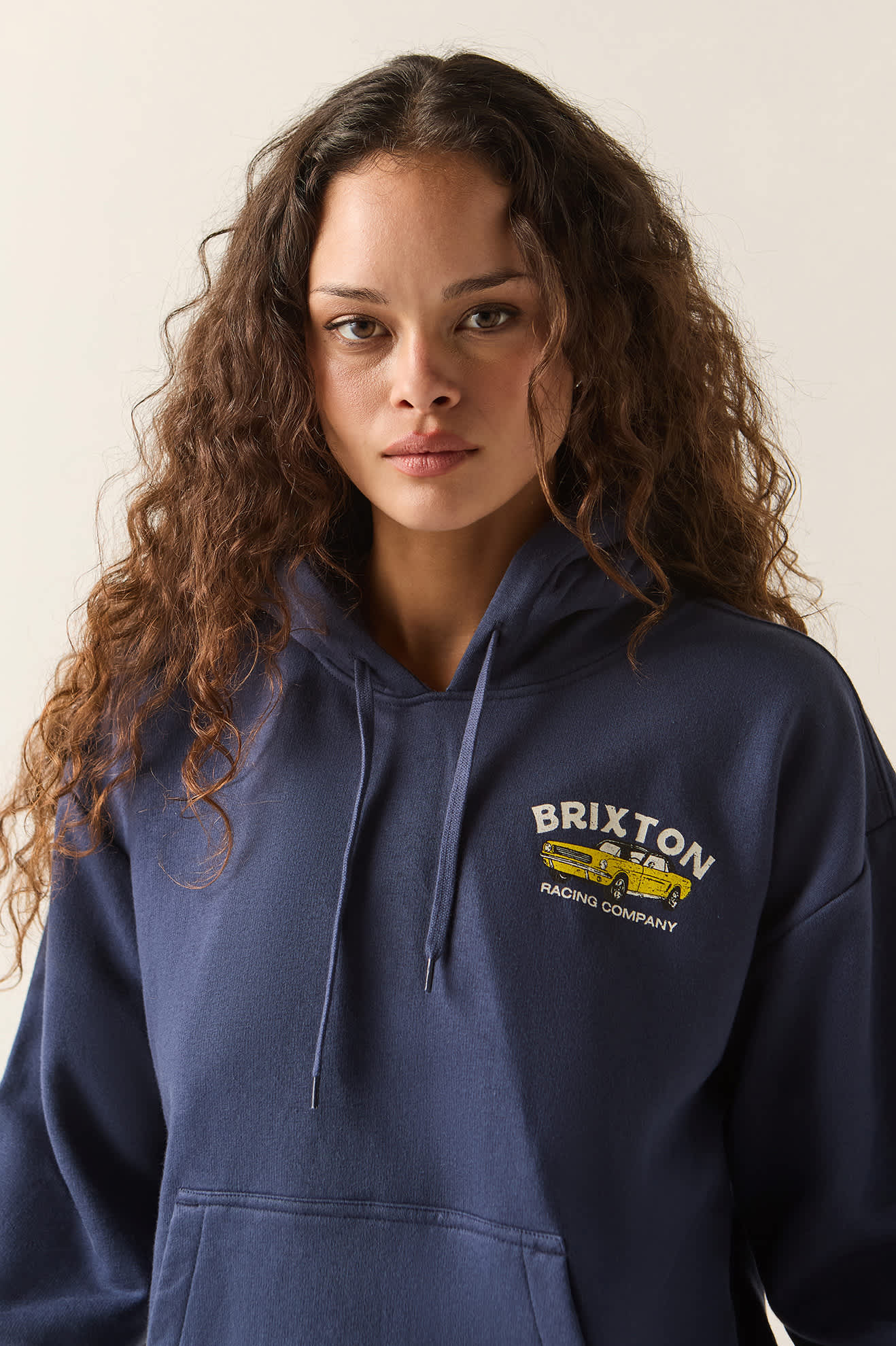 Women's High Speed Hoodie in the color Washed Navy - Additional Fit image