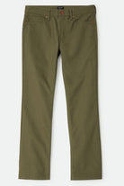 Men's Builders 5-Pocket Pant in the color Dark Olive - Front Product View