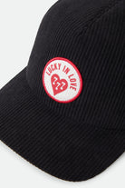 Unisex Lucky In Love Trucker Hat in the color Black - Additional Laydown image