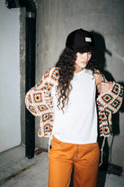 Women's Crochet Knit Kimono in the color Multi Color - Men's Lifestyle image