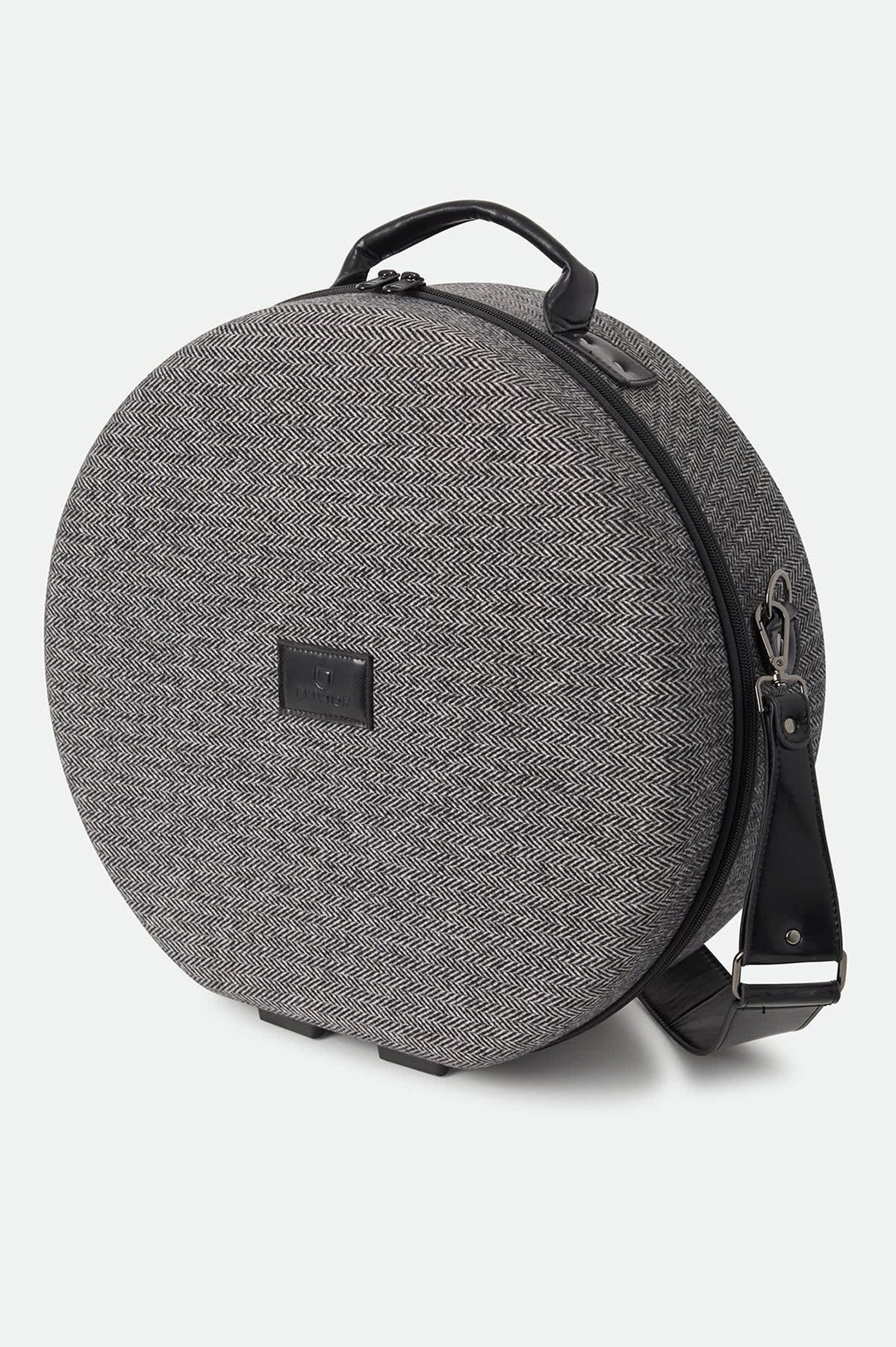 Unisex Done Proper Fedora Travel Case in Grey/Black – Brixton