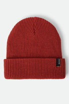 Unisex Heist Beanie in the color Red Earth - Front Product View