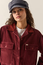 Women's Utopia Overshirt in the color Wild Ginger Cord - Additional Fit image