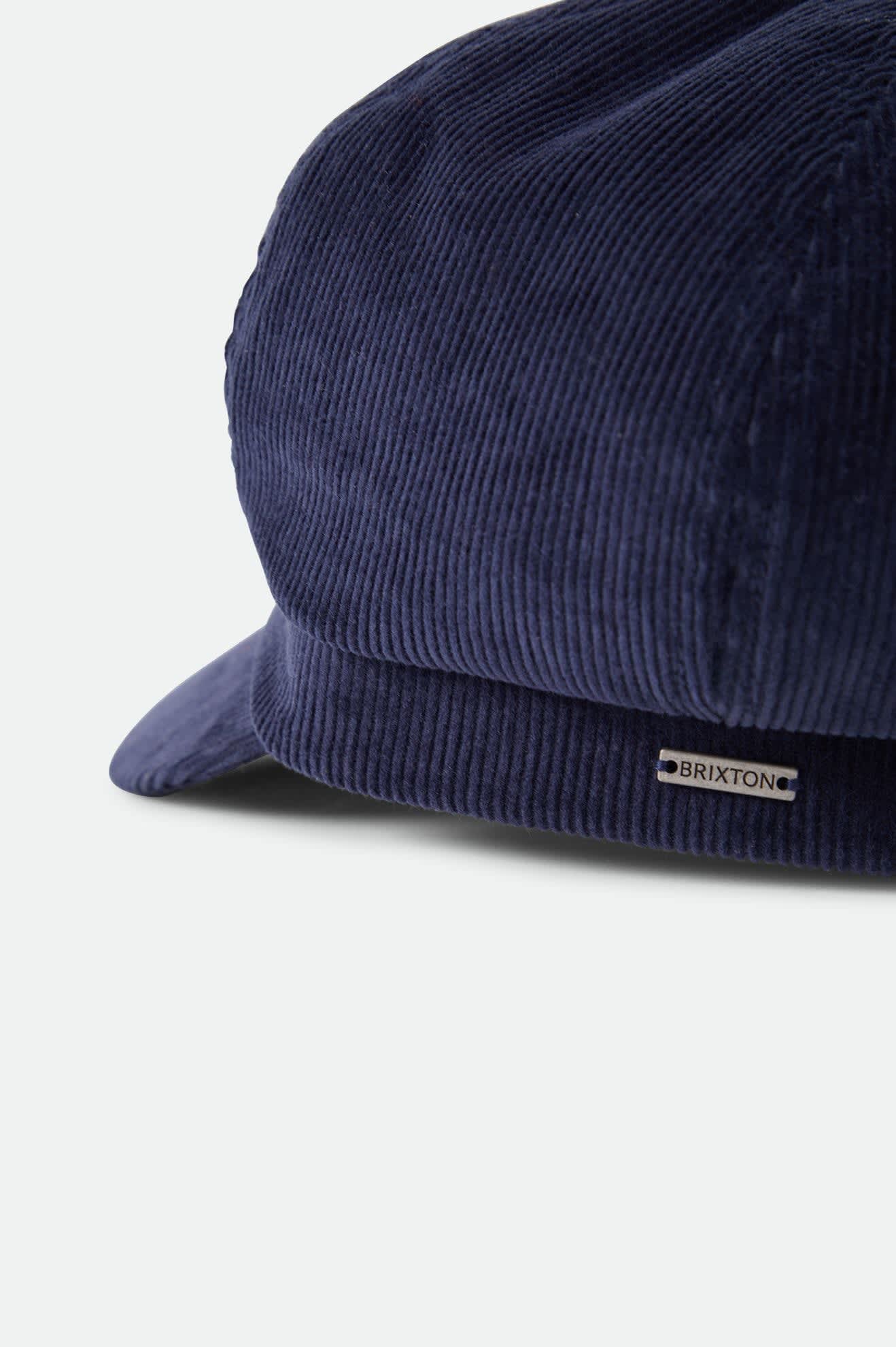 Women's Bailey Cap in the color Navy Corduroy - Additional Laydown image