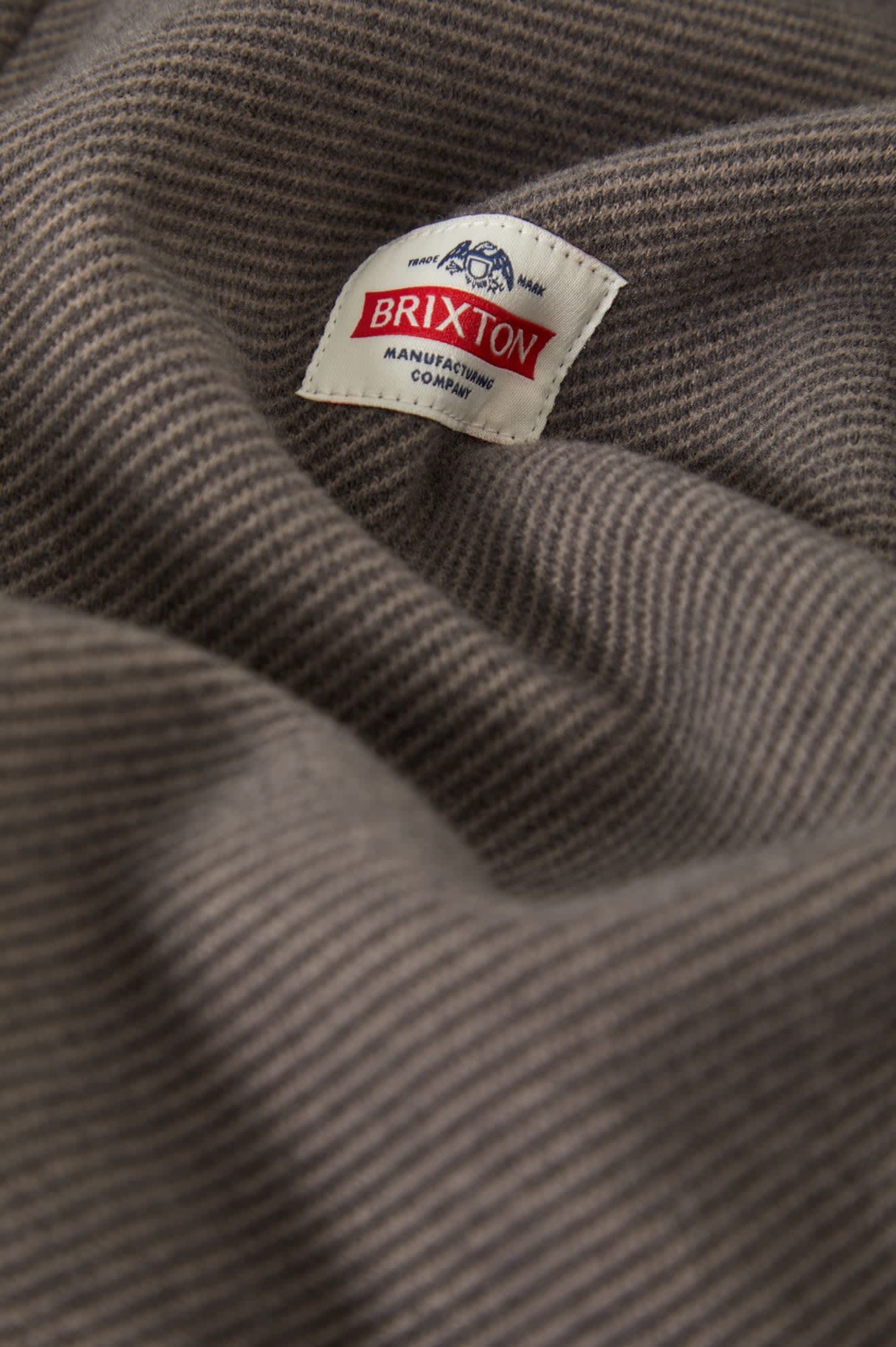 Men's Trademark Zip Flannel Jacket in the color Heather Grey - Additional Laydown image