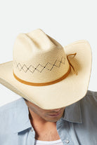 Unisex Laredo Panama Straw Cowboy Hat in the color Catalina Sand - Additional Fit View