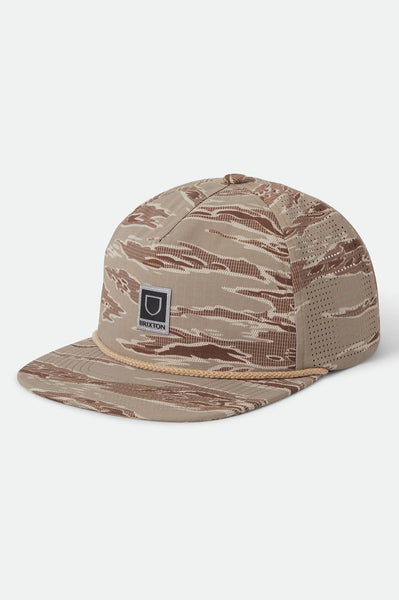 Unisex Journey Performance Snapback in Desert Tiger Camo – Brixton