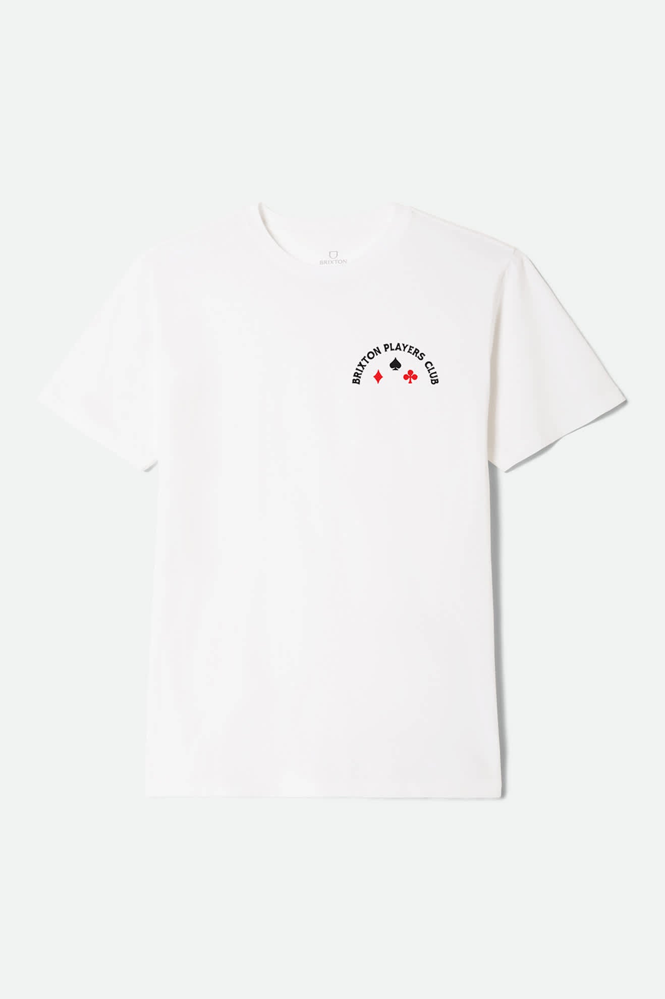 Men's Vanguard Short Sleeve Standard T-Shirt in the color White - Front Product View