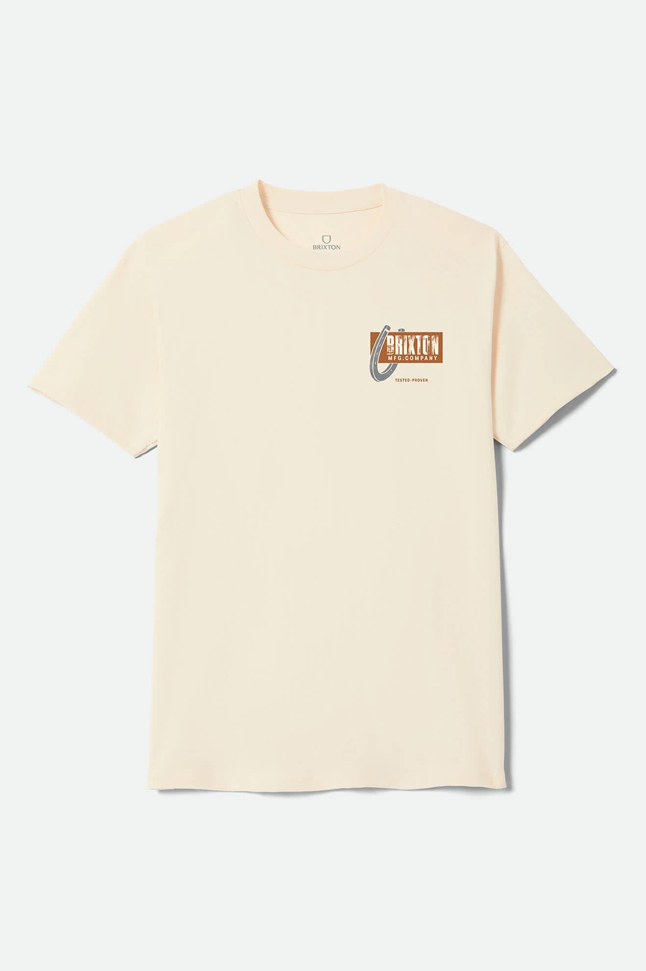 Men's Larkspur Standard T-Shirt in the color Cream - Front Product View