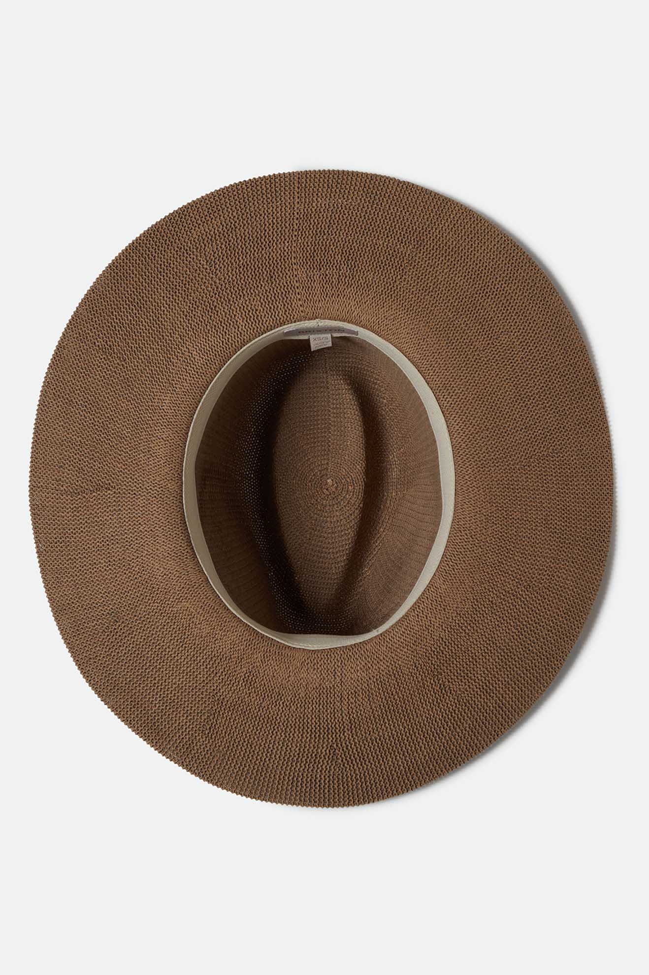 Women's Lyons Knit Packable Hat in the color Dark Tan/Black - Additional Laydown image