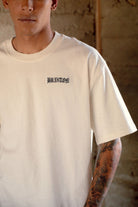 Men's Serrano Short Sleeve Boxed Crop T-Shirt in the color Cream - Men's Lifestyle image