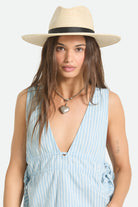 Women's Harper Straw Hat in the color Natural - Women's Front View